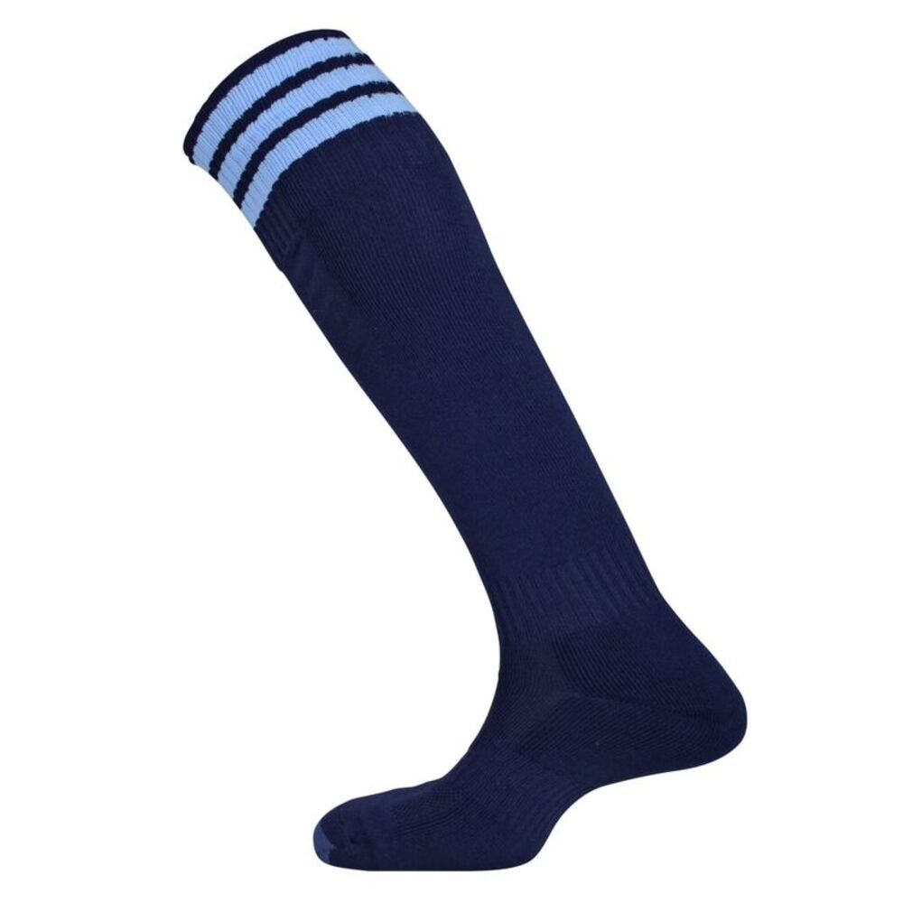 Mitre Childrens/Kids Mercury 3 Stripes Socks / Navy